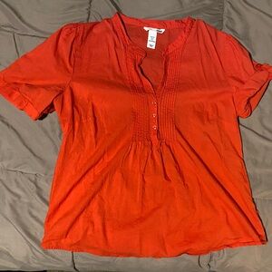 H&M Bright Orange Blouse